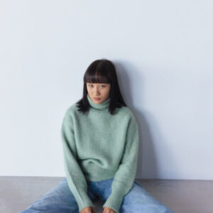 Women Sweater Green & Beige
