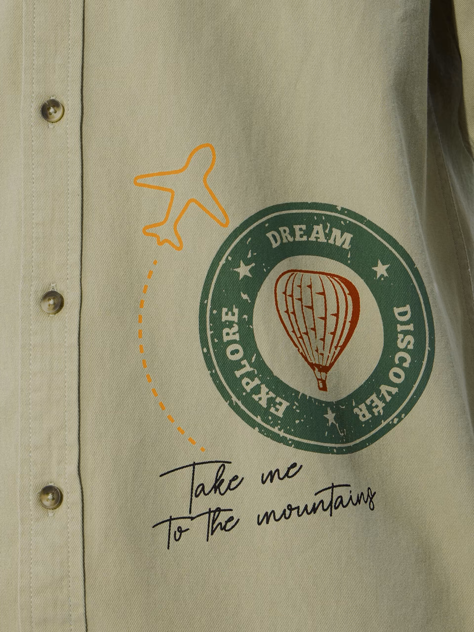 Travel Stamps Men Relaxed Shirts - Image 2