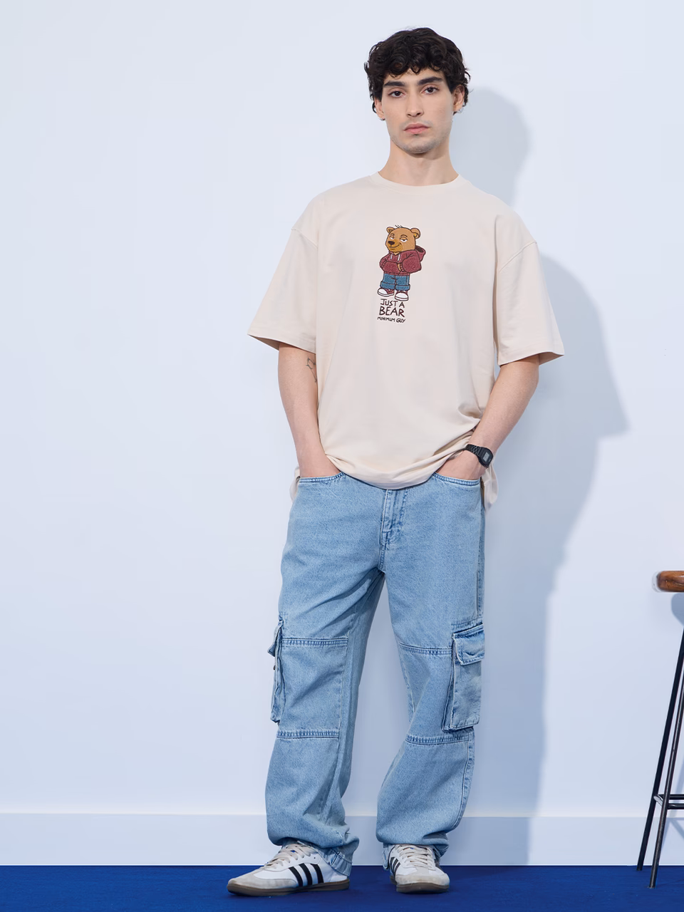Bear Minimum Oversized T-Shirts By The Souled Store - Image 3