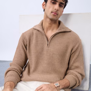 High-Neck Sweater: Essence Oversized Pullovers