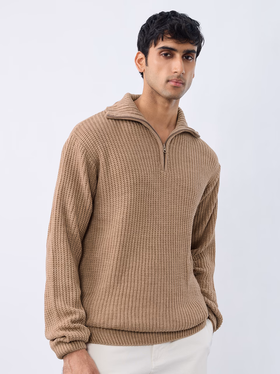 High-Neck Sweater: Essence Oversized Pullovers - Image 3