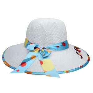 BOXO Summer Fedora Hat for Women and Girls for Sun Protection Beach Party Pool and Travel Use