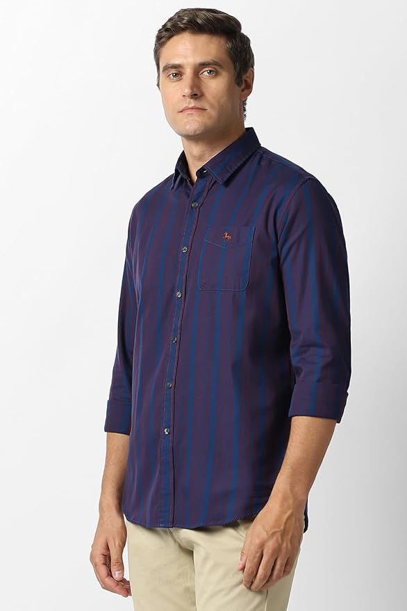 Van Heusen Men's Striped Slim Fit Casual Shirt - Image 2