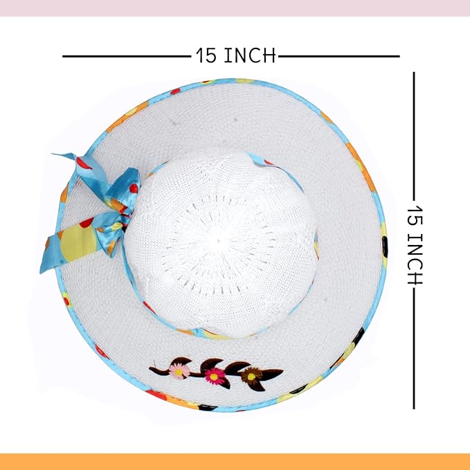 BOXO Summer Fedora Hat for Women and Girls for Sun Protection Beach Party Pool and Travel Use - Image 2