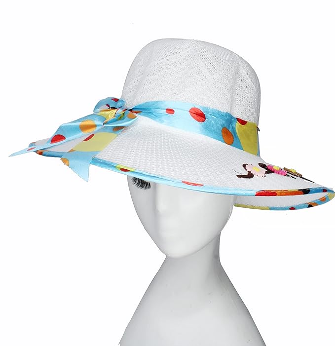 BOXO Summer Fedora Hat for Women and Girls for Sun Protection Beach Party Pool and Travel Use - Image 4