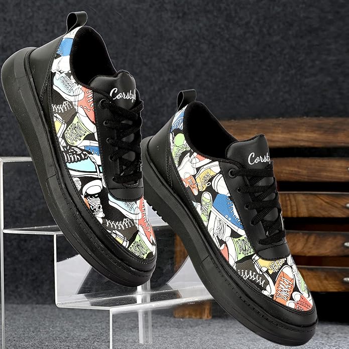 Men Casual College Sneakers Comfortable Fancy Shoes for Men - Image 3