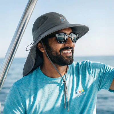 Kaza Sun Cap with Neck Cover - Image 2