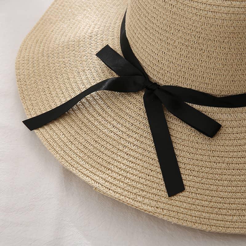Summer Wide-Brimmed Sun Hat With Bow Knot - Image 3