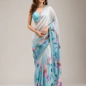 sky-blue-satin-floral-printed-silver-stonework-saree