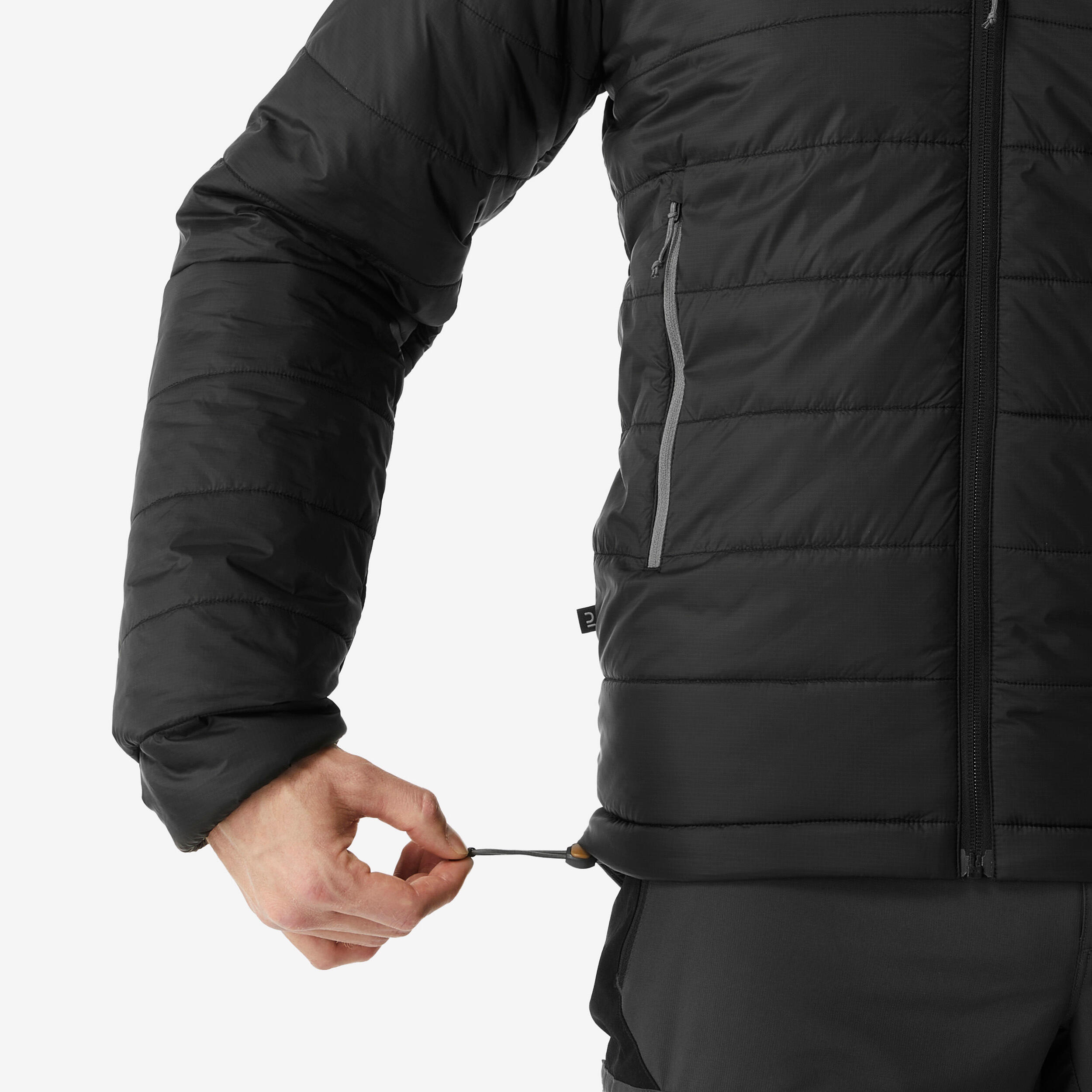 Men Packable Puffer Jacket for Trekking - MT100 -5°C Black - Image 5