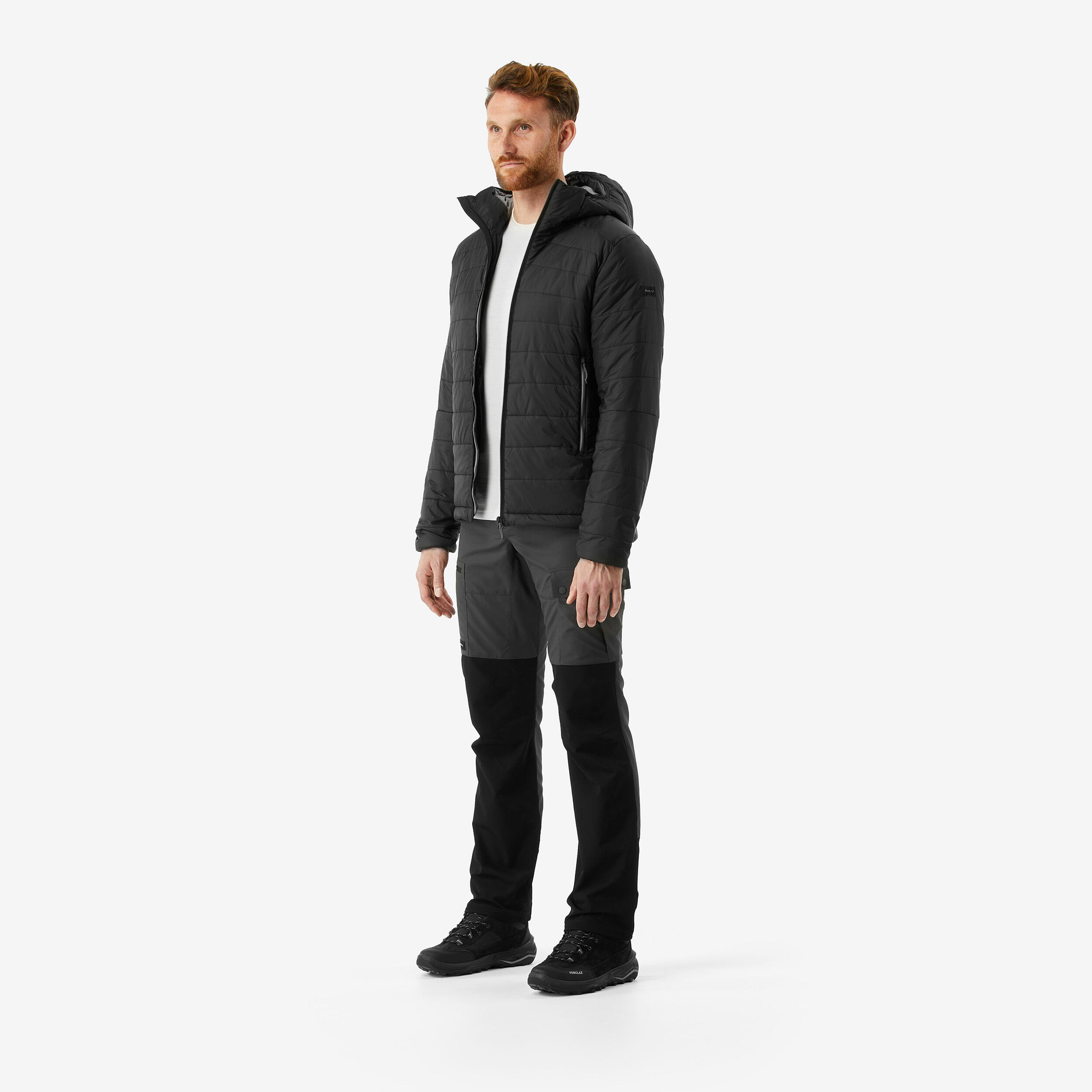 Men Packable Puffer Jacket for Trekking - MT100 -5°C Black - Image 6