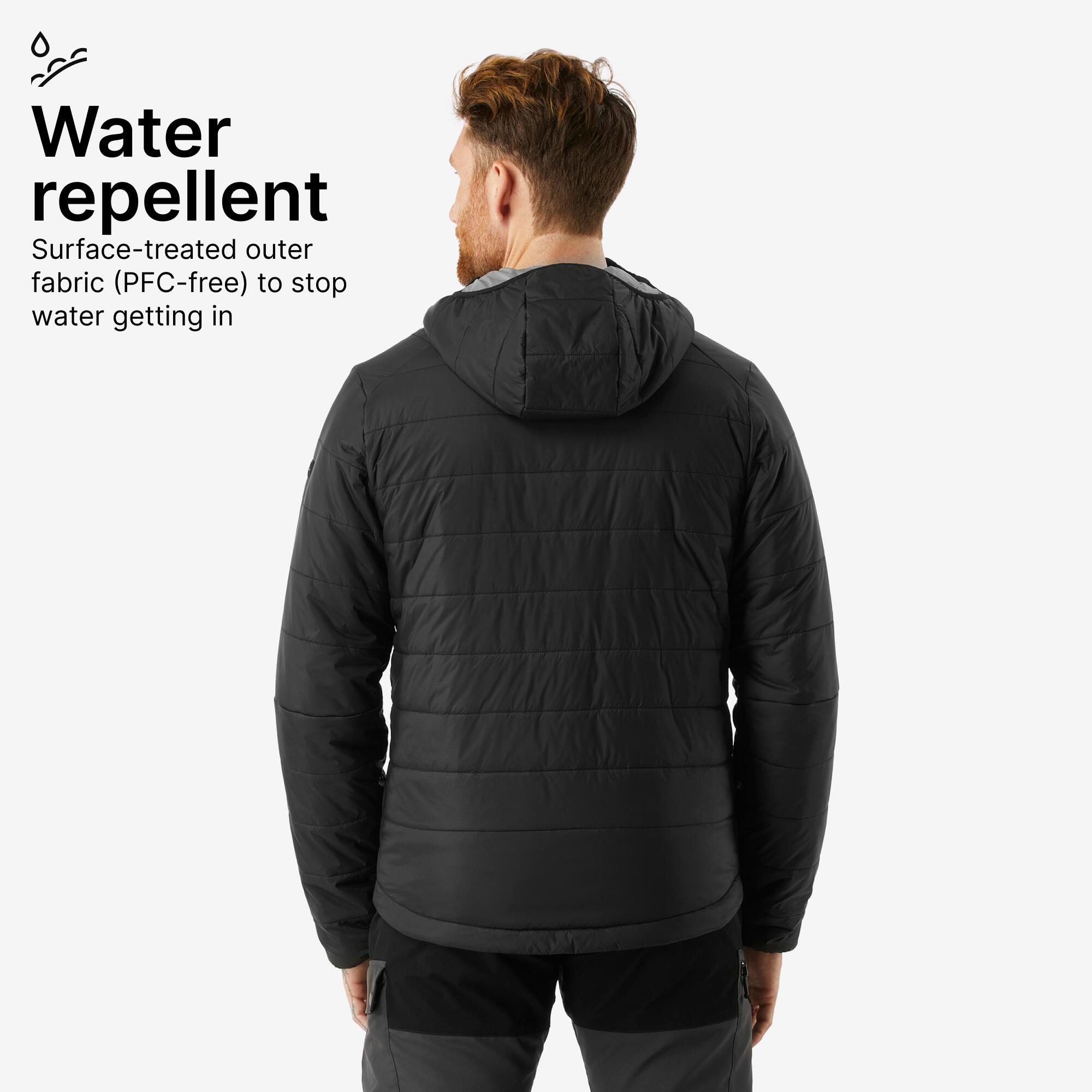 Men Packable Puffer Jacket for Trekking - MT100 -5°C Black - Image 3